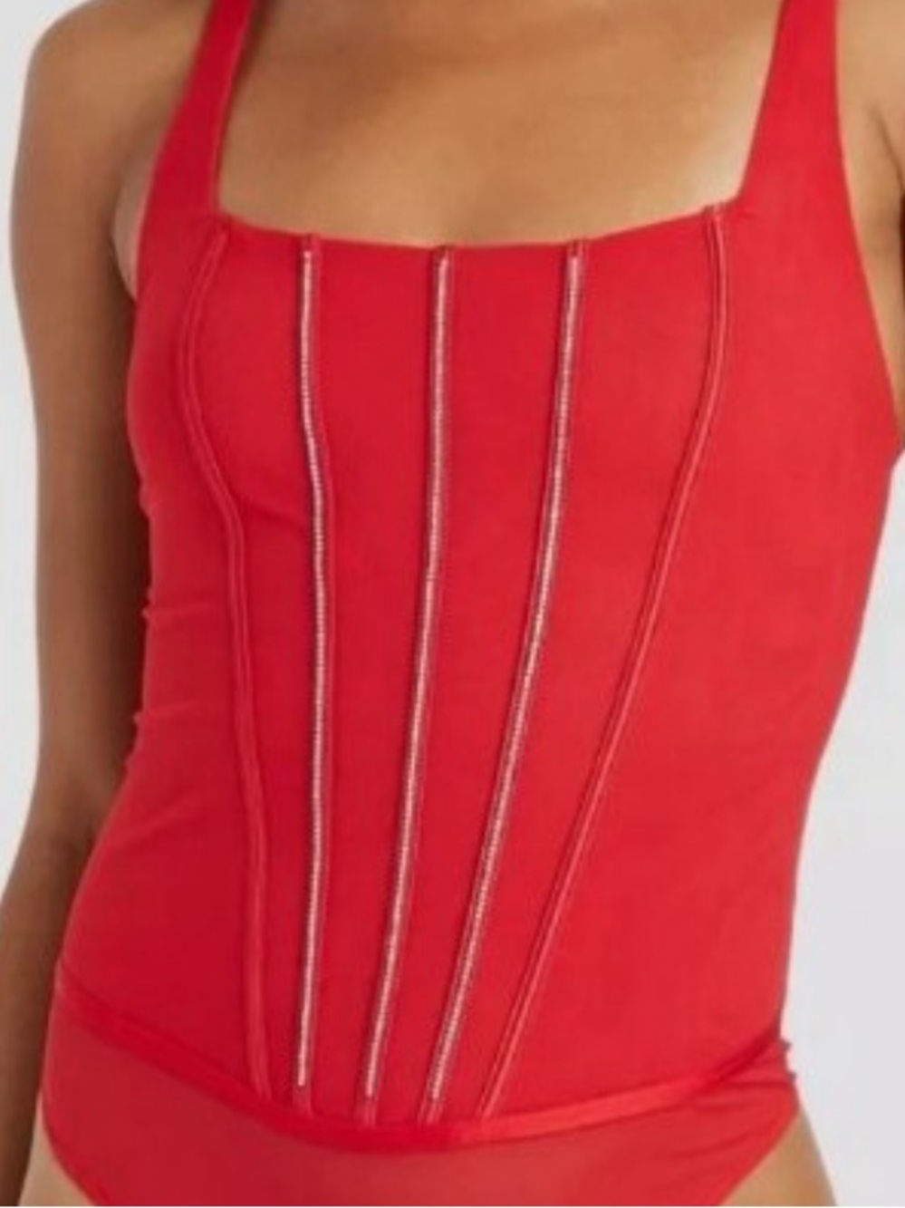 Auden Intimates Sheer Thong Lingerie Bodysuit Women’s Size S
